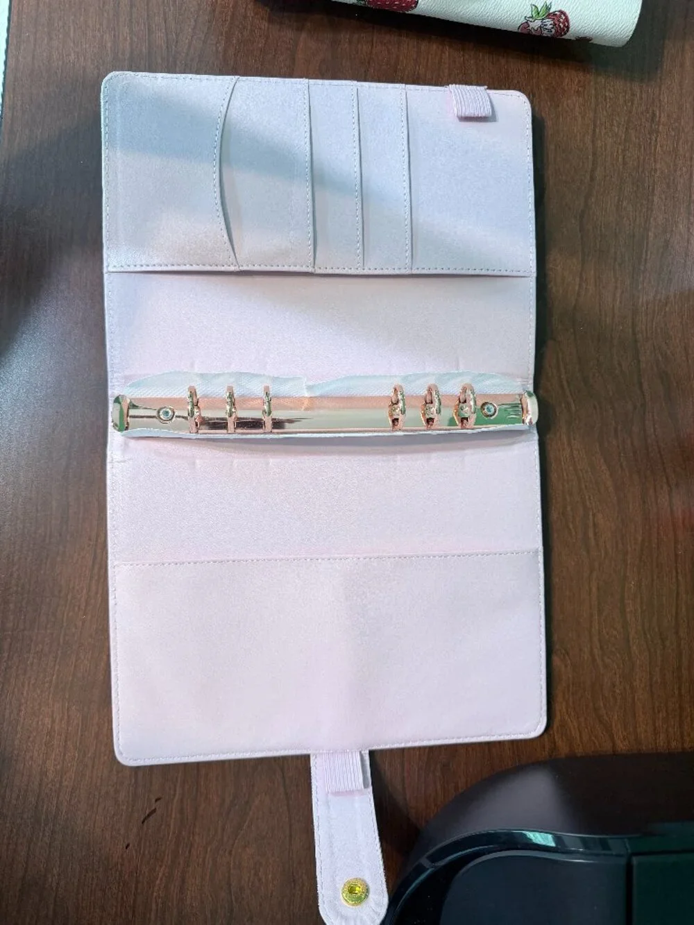 Designer Inspired Brown Checkered A5 Planner Binder Organizer Agenda EUC